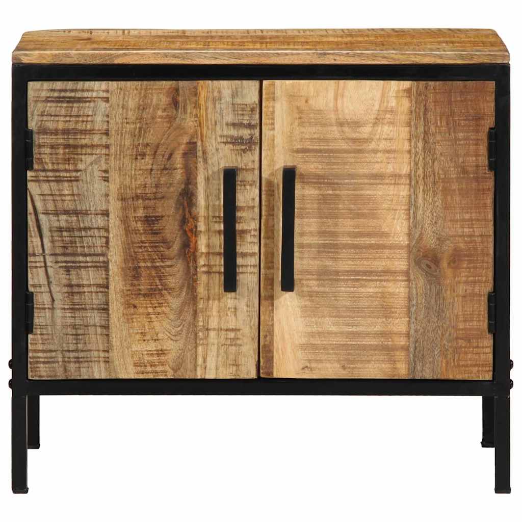 Nattbordskap Brunt og svart 50 x 30 x 45 cm heltre mango