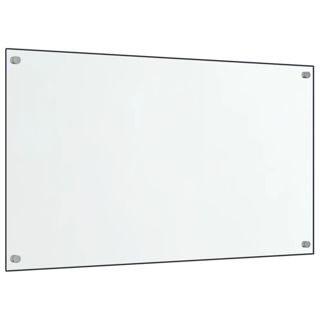 Kjøkkenplater 2 stk gjennomsiktig 70x60 cm herdet glass
