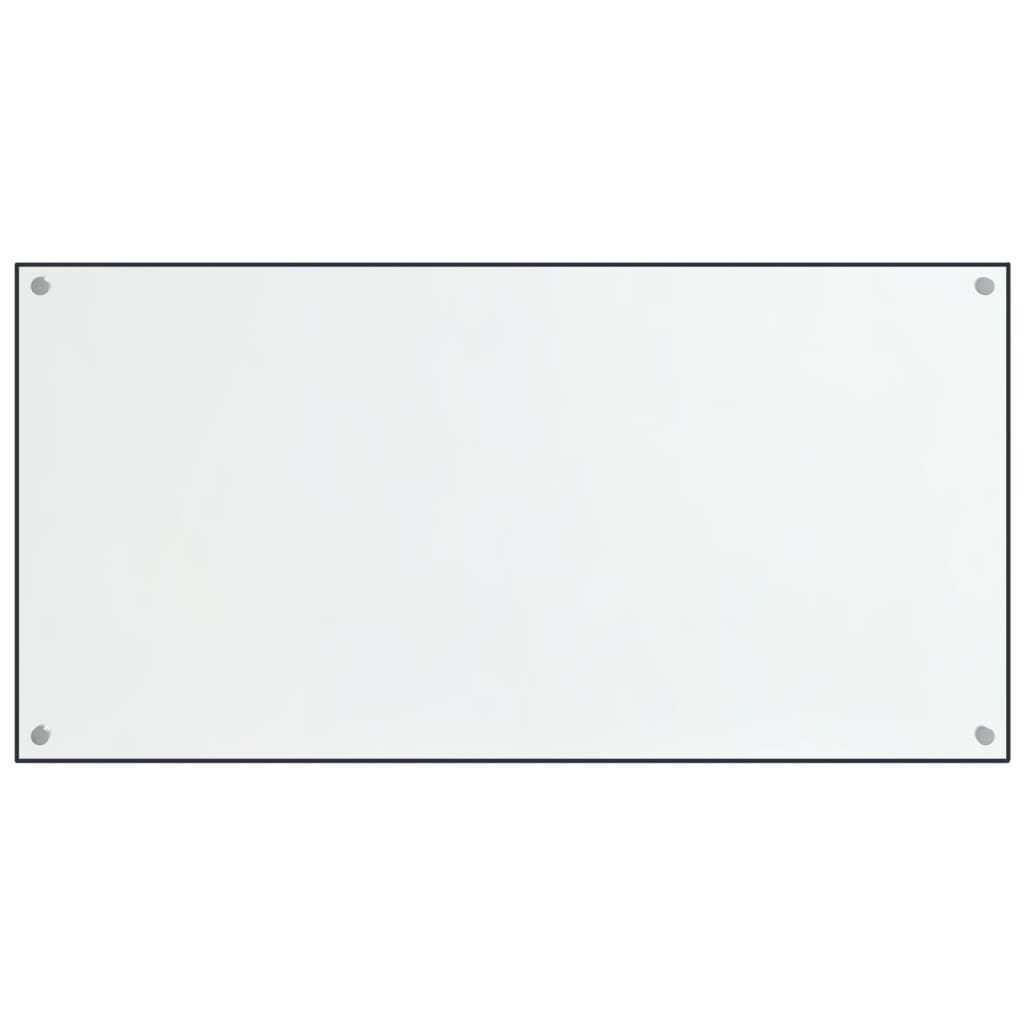 Kjøkkenplater 2 stk gjennomsiktig 80x50 cm herdet glass