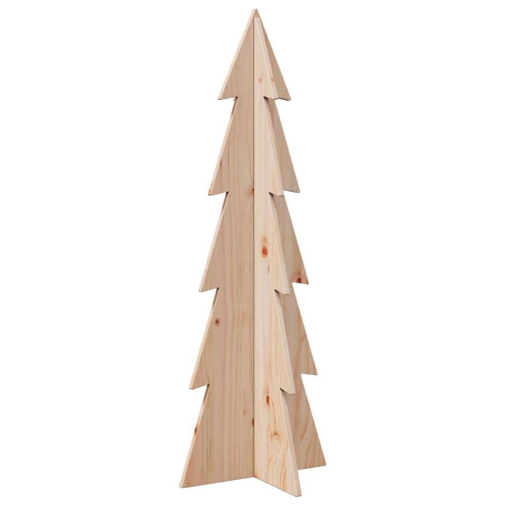 Juletre av tre til pynt 112 cm heltre furu