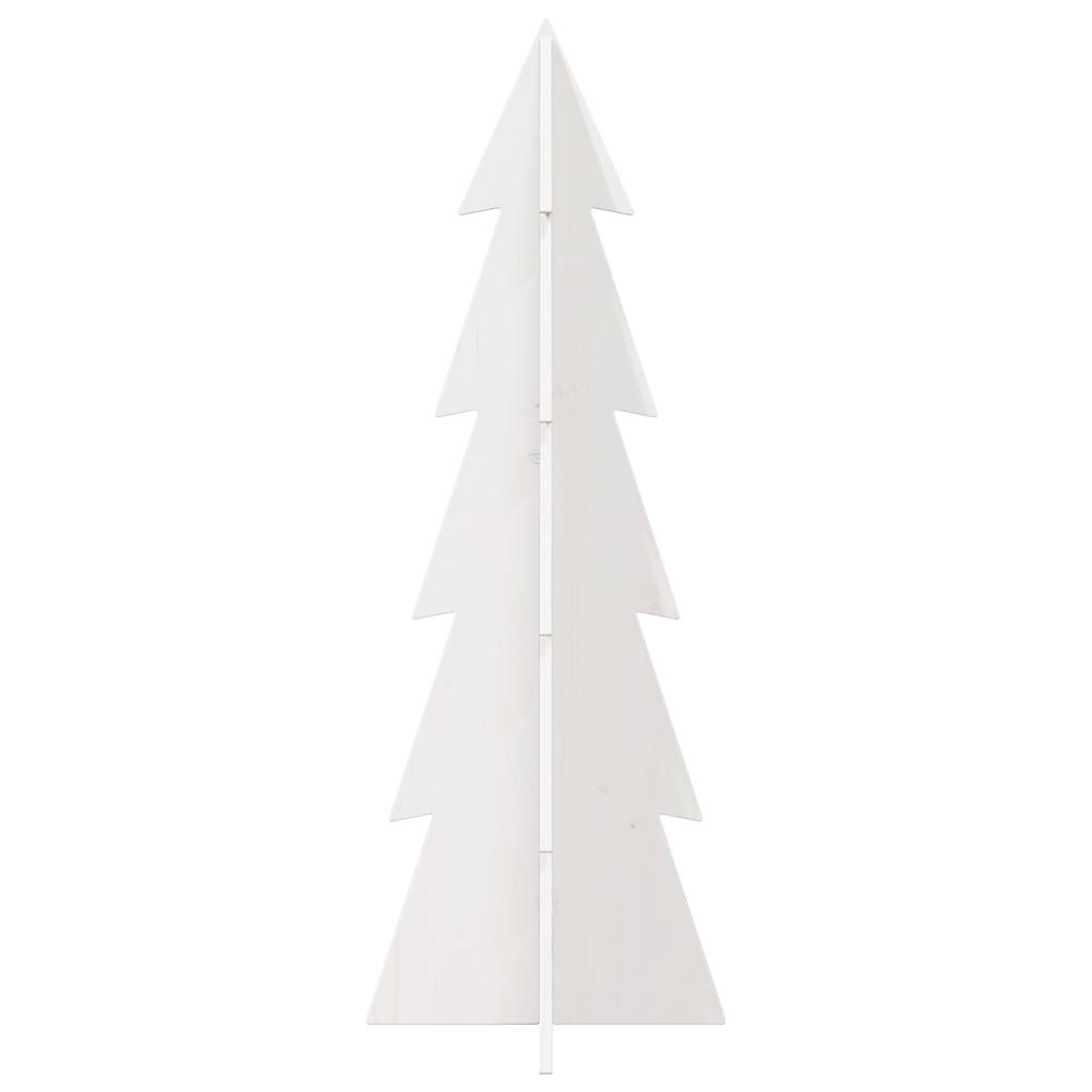 Juletre av tre til pynt hvit 112 cm heltre furu
