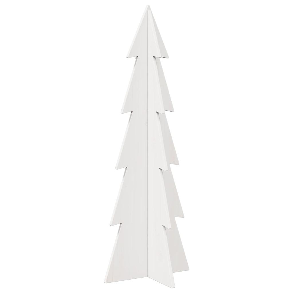 Juletre av tre til pynt hvit 112 cm heltre furu