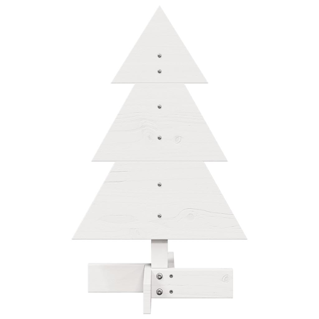 Juletre av tre til pynt hvit 60 cm heltre furu