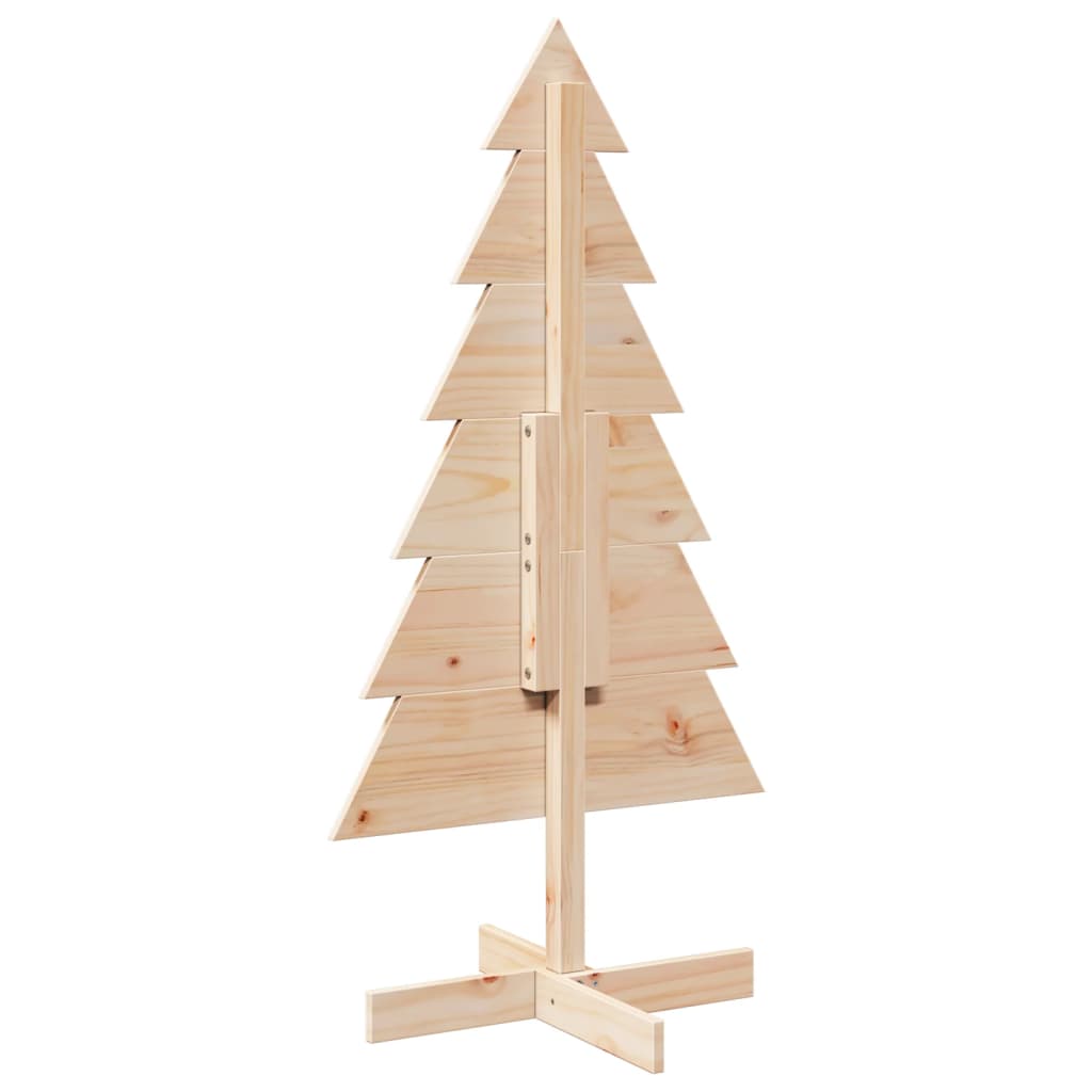 Juletre av tre til pynt 120 cm heltre furu
