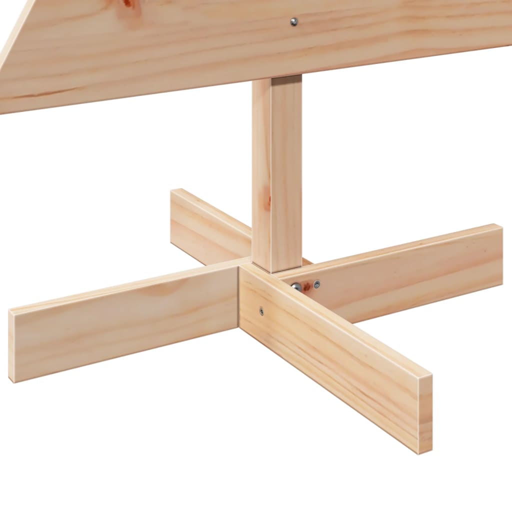 Juletre av tre til pynt 120 cm heltre furu