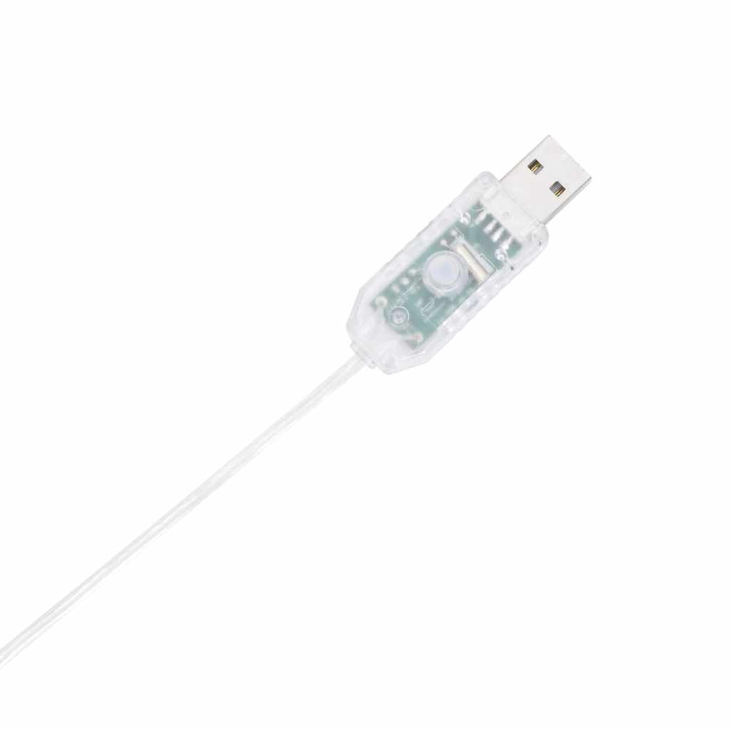 Julepynt candy cane 50 LEDs varm hvit