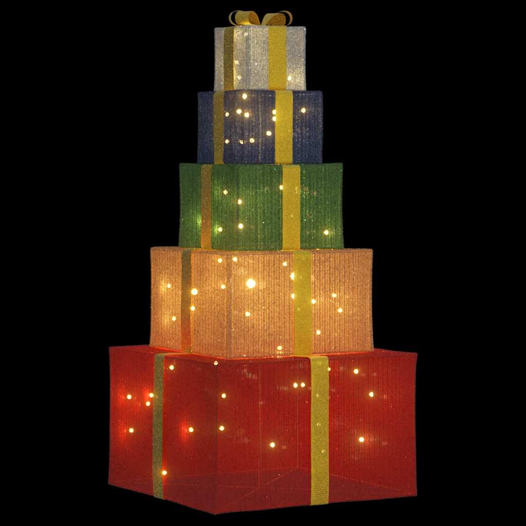 Julepynt gaveeske 250 LED varm hvit