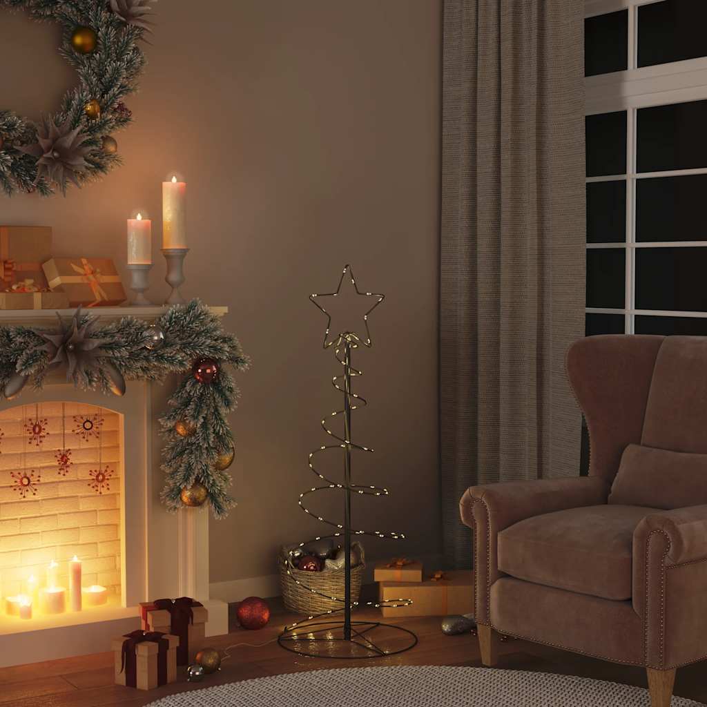 Juletre lyskjegle 80 LED varmhvit 120 cm