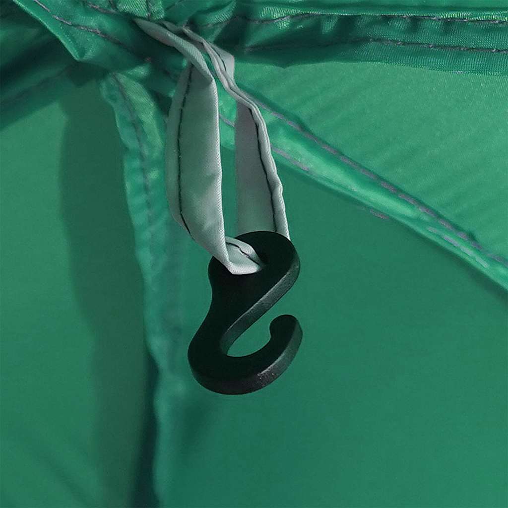 bassengtelt med avtagbare flue og nettingvegger havgrønn