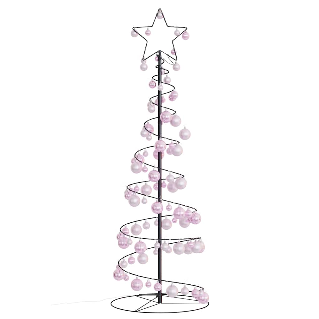 LED Juletre med Baubles 100 LEDs Varm Hvit 150 cm