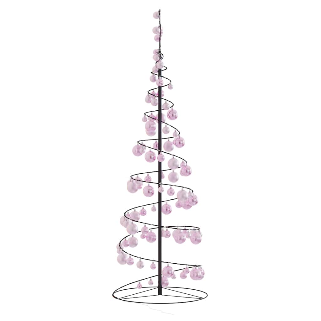 LED Juletre med Baubles 100 LEDs Varm Hvit 150 cm