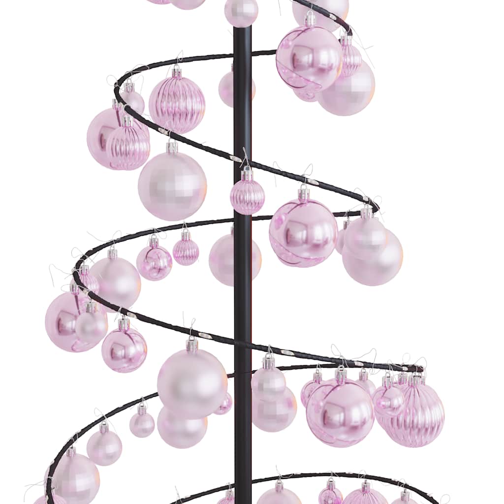 LED Juletre med Baubles 100 LEDs Varm Hvit 150 cm