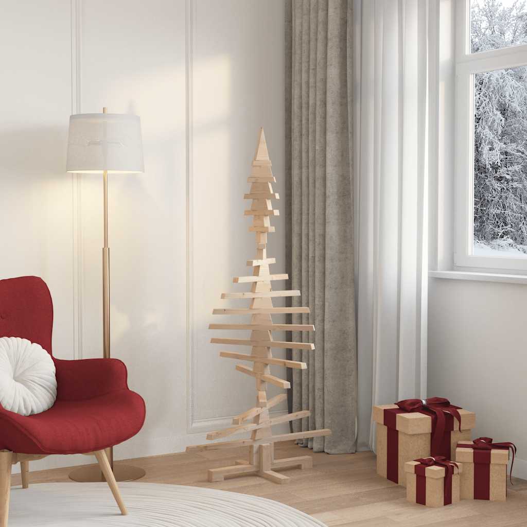 Juletre av tre til pynt 150 cm heltre furu