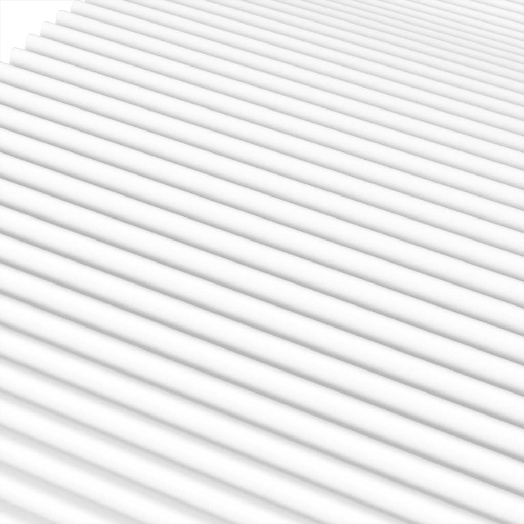 Dagseng med madrass hvit 80x200 cm heltre furu