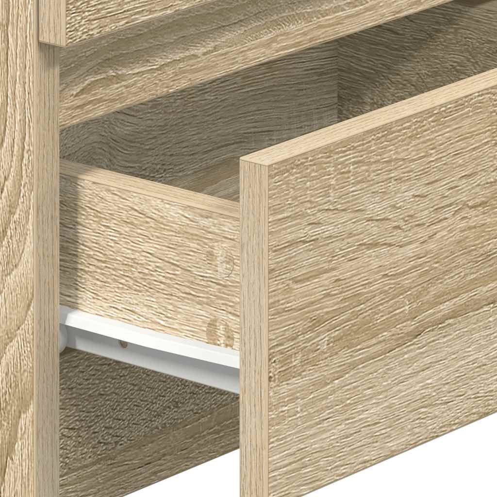 Nattbord 2 stk med 2 skuffer sonoma eik 40x33x60 cm