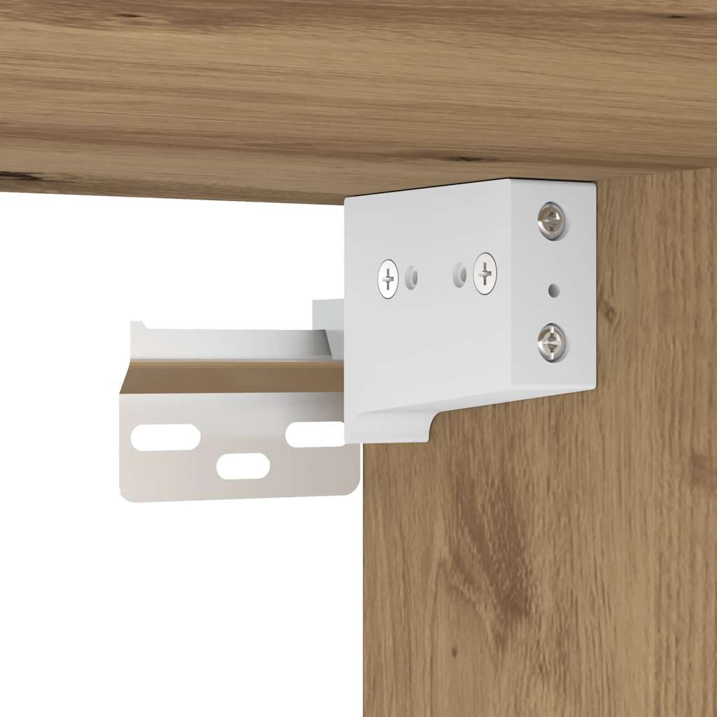 Veggmonterte nattbord 2 stk artisan eik 45x26x28,5 cm