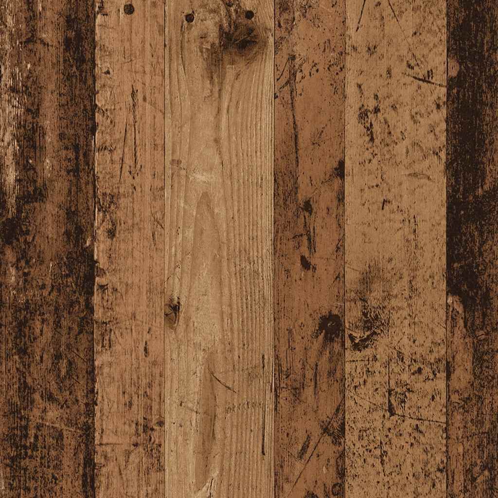 Nattbord med 2 skuffer gammelt tre 40x36,5x62 cm