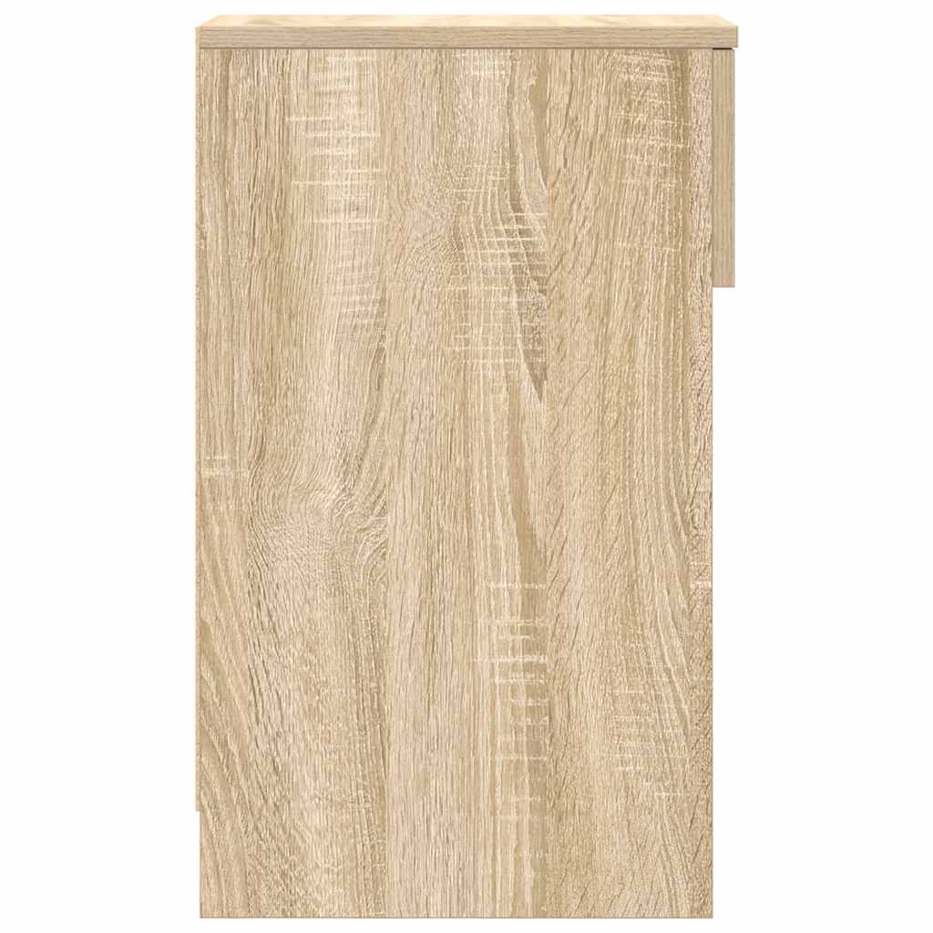 Nattbord med skuff sonoma eik 20x36x60 cm