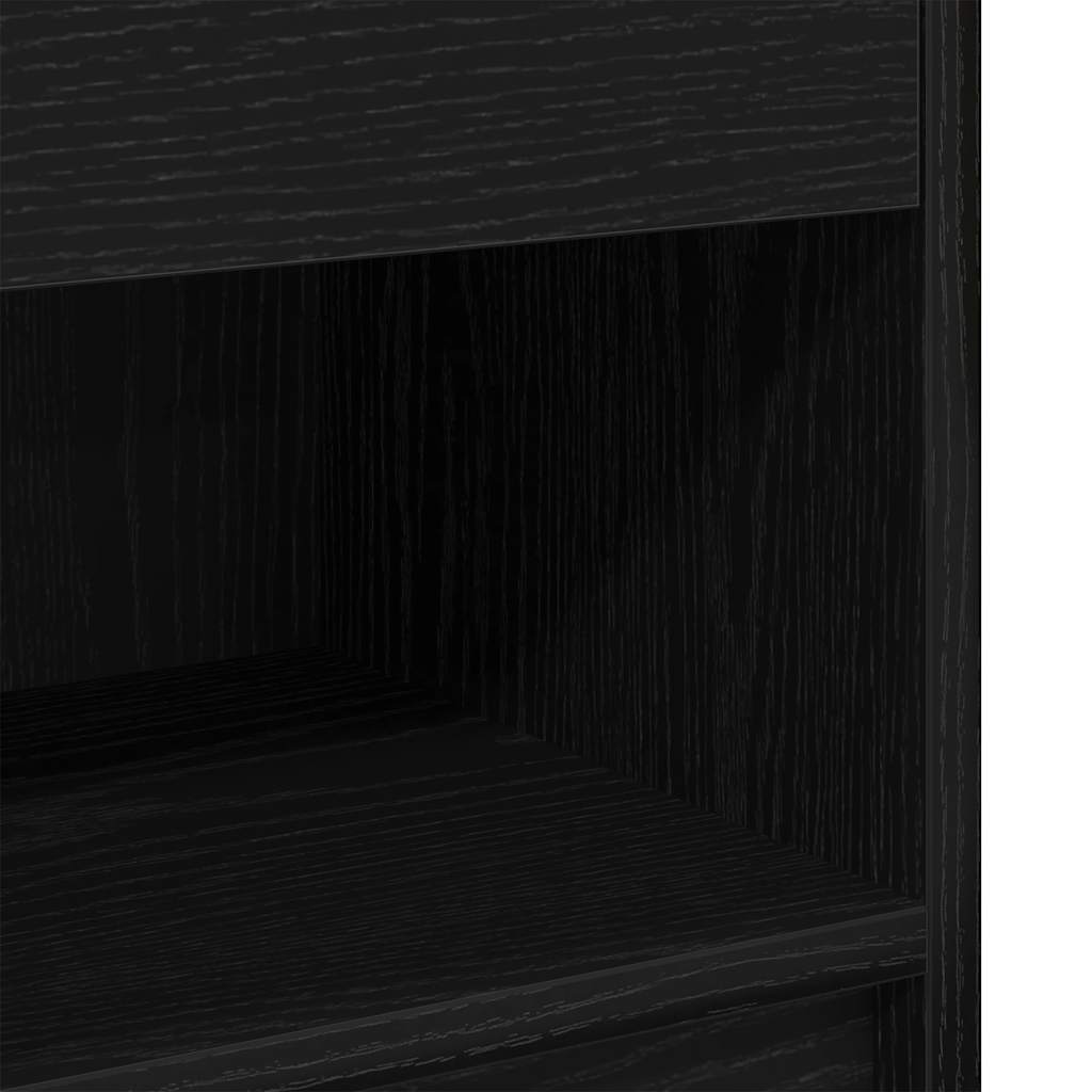 Nattbord 2 stk med skuff svart 39x28x41 cm