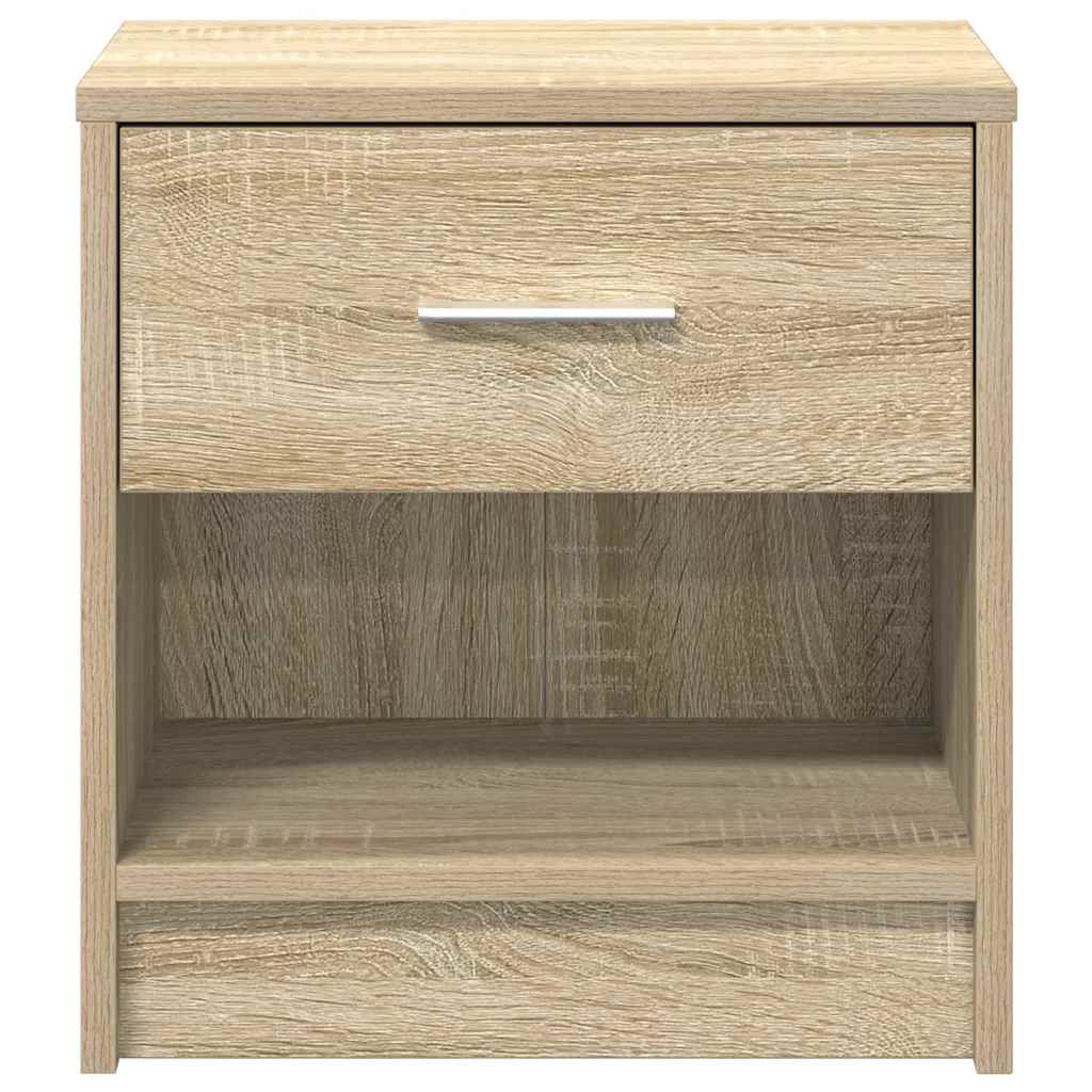 Nattbord med skuff sonoma eik 39x28x41 cm