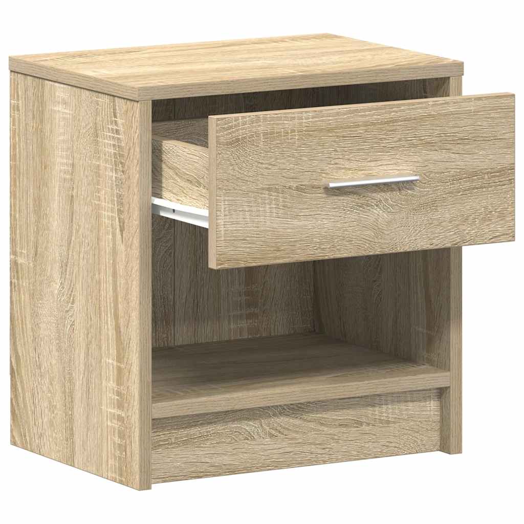 Nattbord med skuff sonoma eik 39x28x41 cm