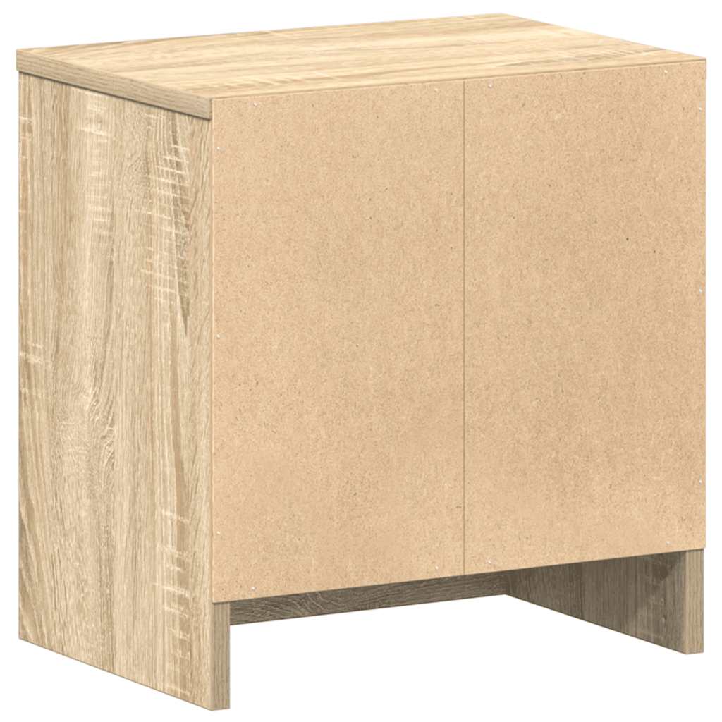 Nattbord med skuff sonoma eik 39x28x41 cm