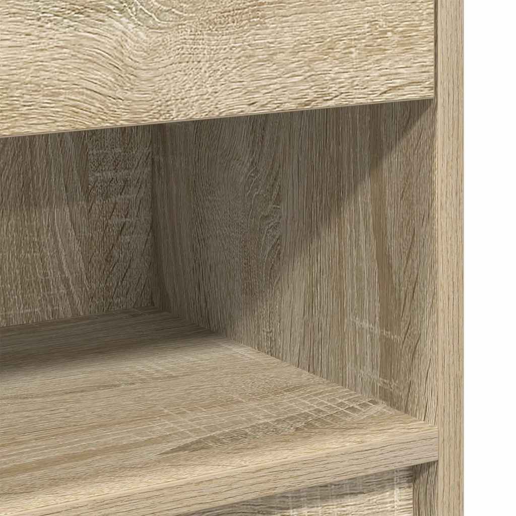 Nattbord 2 stk med skuff sonoma eik 39x28x41 cm