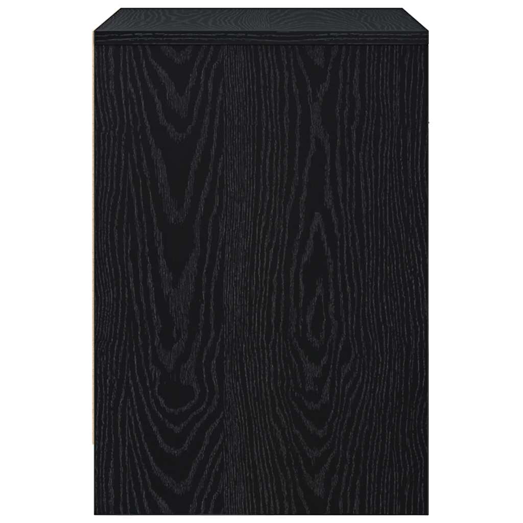 Nattbord 2 stk med skuff svart 40x34x50 cm