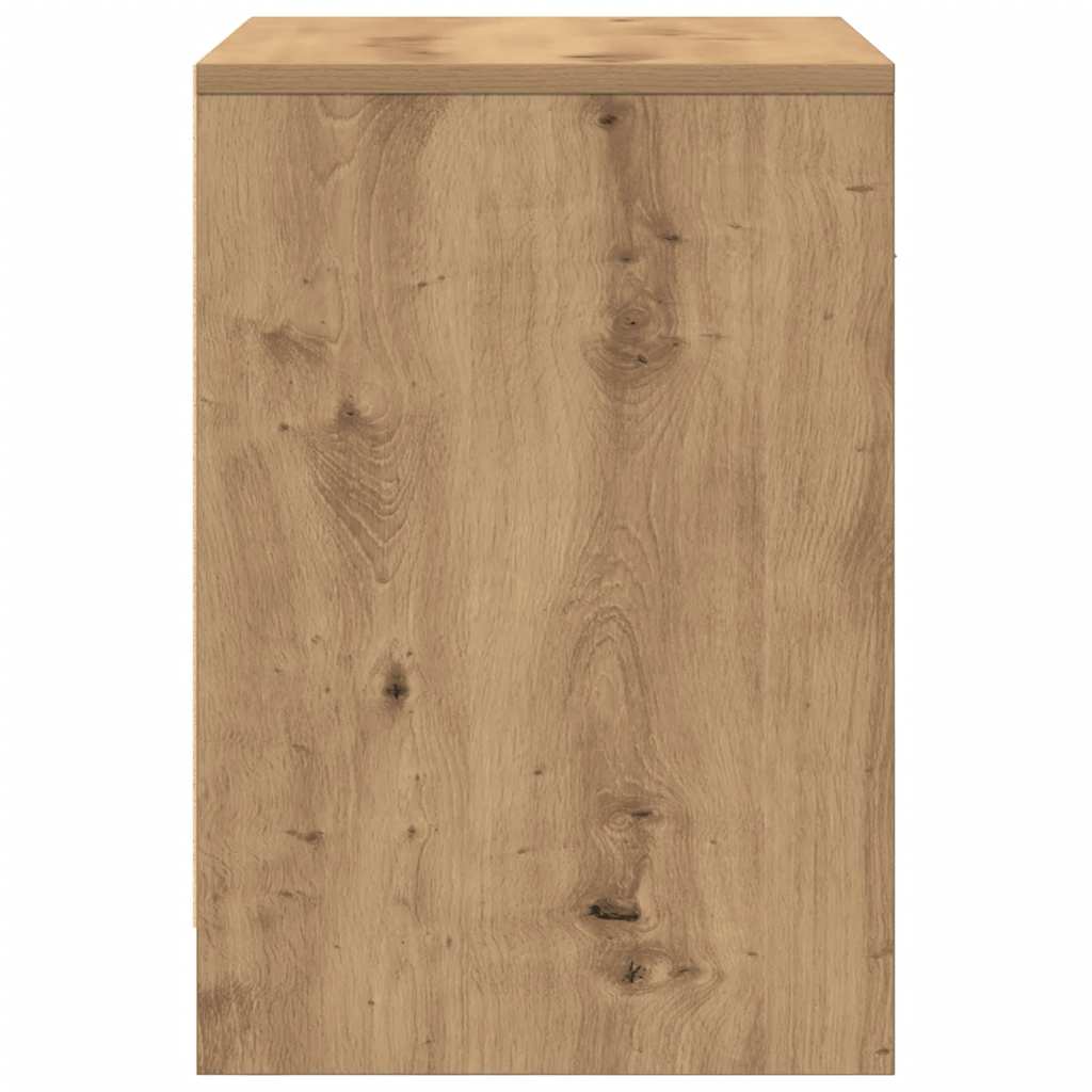 Nattbord 2 stk med skuff artisan eik 40x34x50 cm