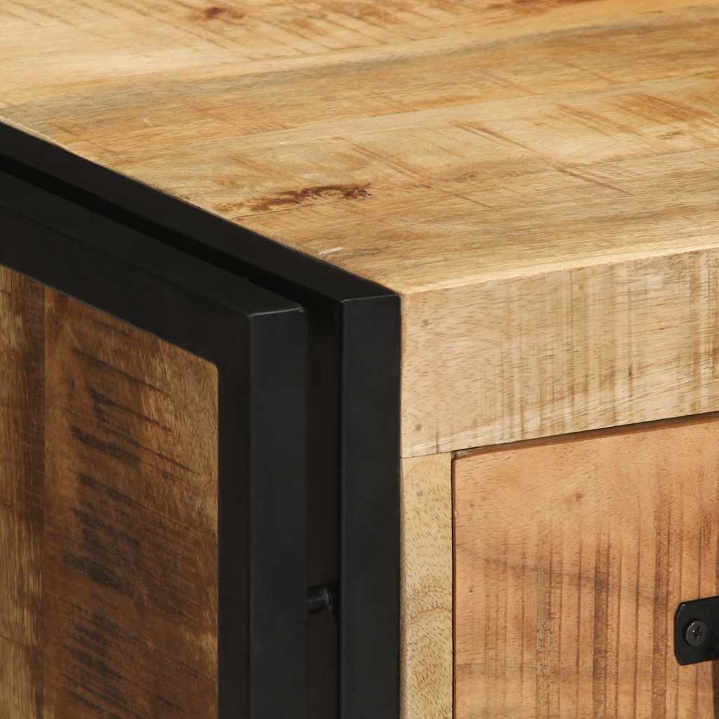 Nattbordskap med skuff Brun 40 x 35 x 50 cm heltre mango