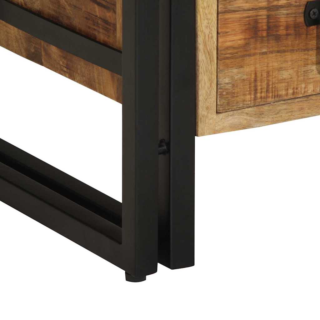 Nattbordskap med skuff Brun 40 x 35 x 50 cm heltre mango