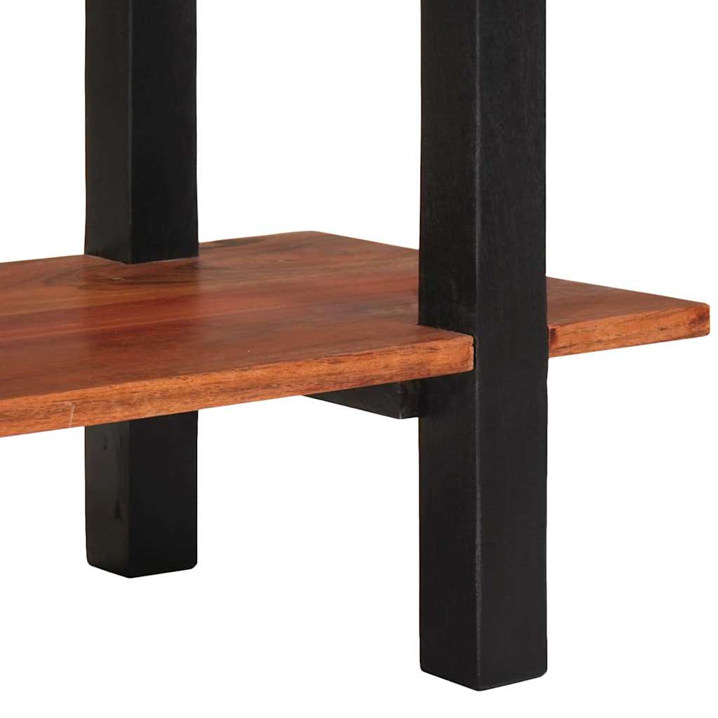 Konsollbord med hylle Brun 110 x 30 x 75 cm heltre akasie