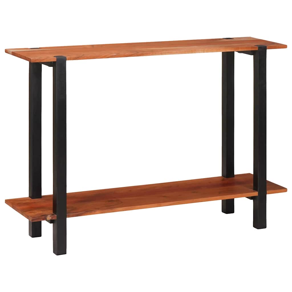 Konsollbord med hylle Brun 110 x 30 x 75 cm heltre akasie