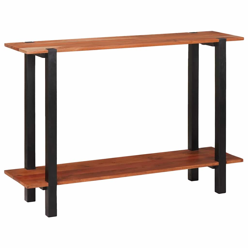 Konsollbord med hylle Brun 110 x 30 x 75 cm heltre akasie