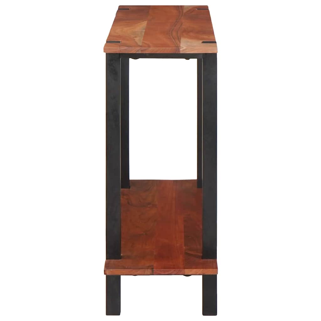 Konsollbord med hylle Brun 110 x 30 x 75 cm heltre akasie