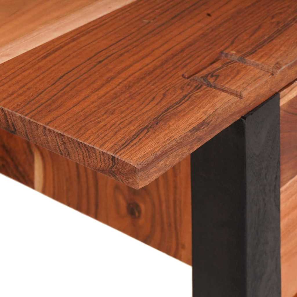 Konsollbord med skuff Brun 110 x 30 x 75 cm heltre akasie