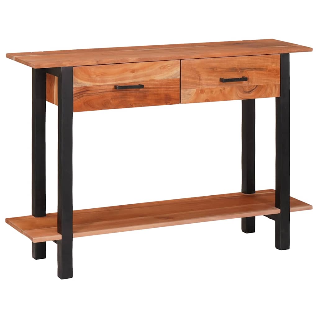 Konsollbord med skuff Brun 110 x 30 x 75 cm heltre akasie