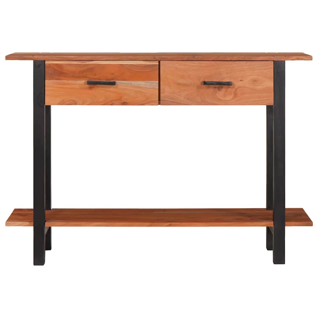 Konsollbord med skuff Brun 110 x 30 x 75 cm heltre akasie