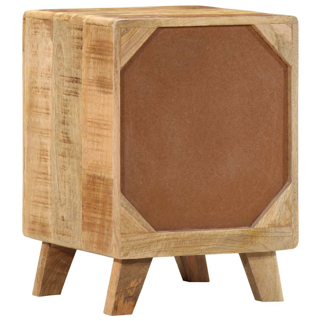Nattbord 37x32x50 cm grovt heltre mangotre