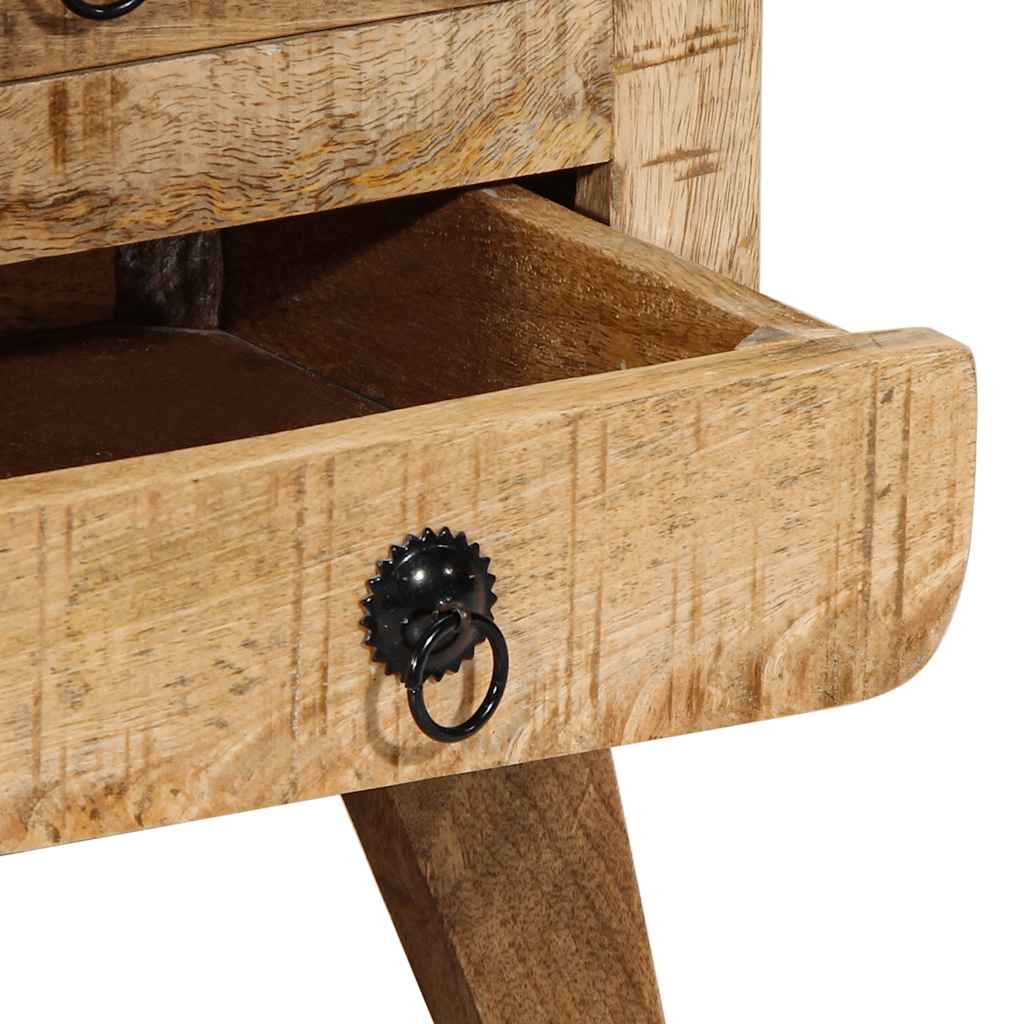 Nattbord 37x32x50 cm grovt heltre mangotre