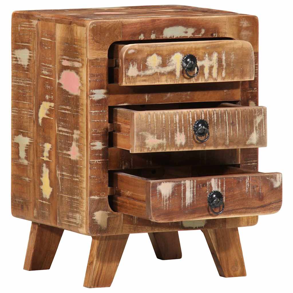 Nattbord 37x32x50 cm gjenvunnet heltre
