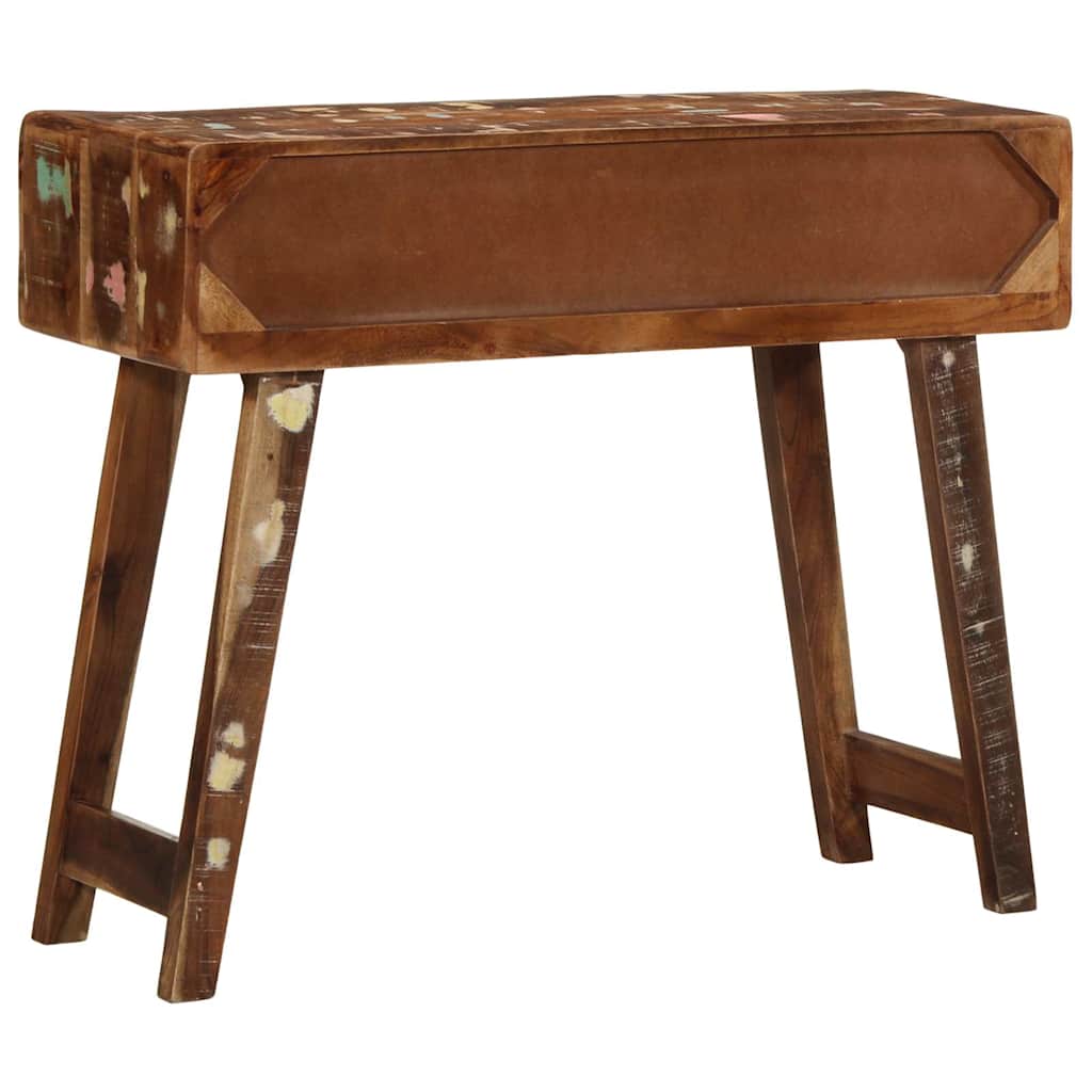 Konsollbord 90x32x75 cm gjenvunnet heltre