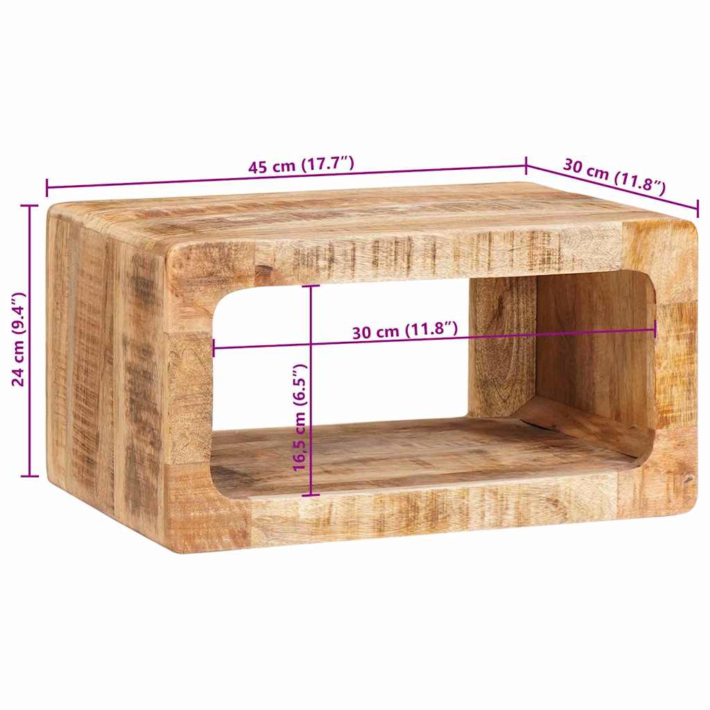 Nattbord 45 x 30 x 24 cm heltre mango