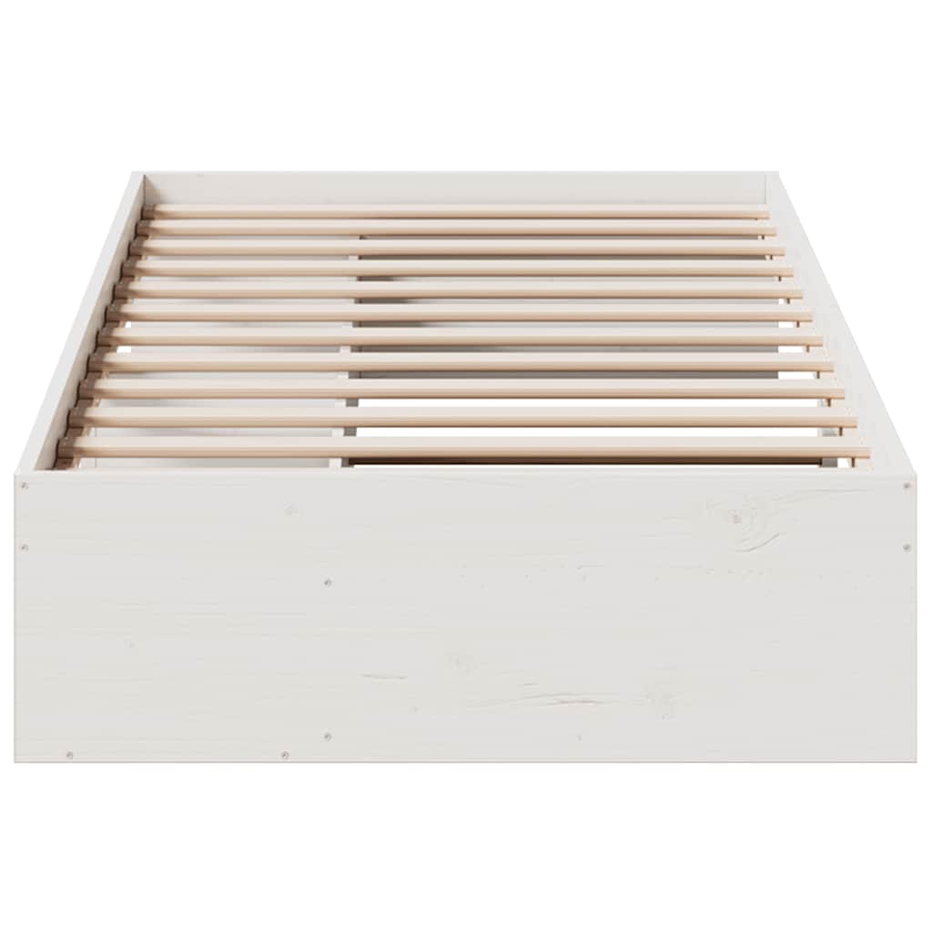 Dagseng uten madrass hvit 80x200 cm heltre furu