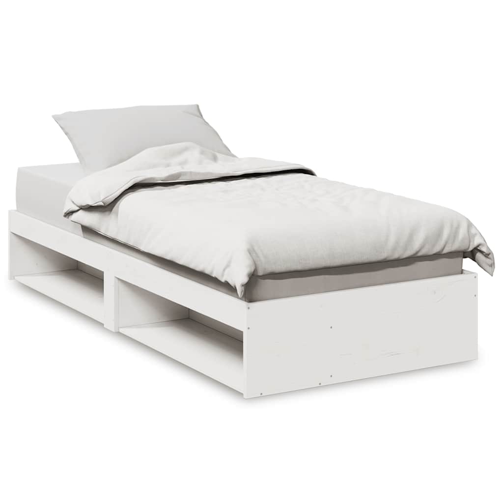 Dagseng uten madrass hvit 75x190 cm heltre furu