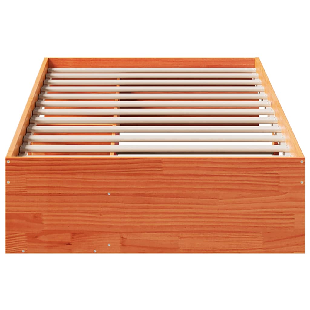 Dagseng uten madrass voksbrun 75x190 cm heltre furu