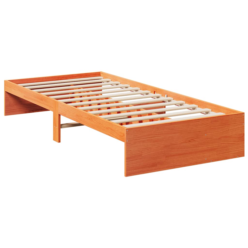 Dagseng uten madrass voksbrun 75x190 cm heltre furu