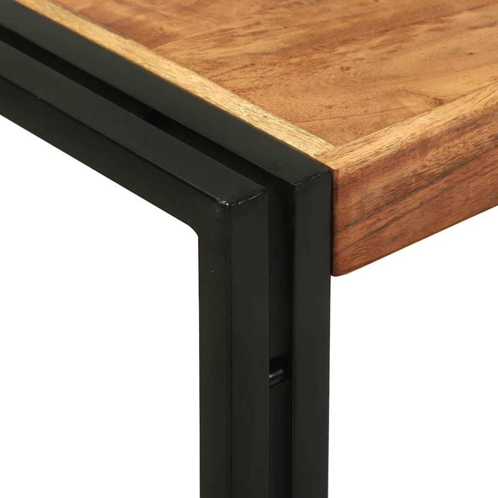 Konsollbord med hylle Brun 120 x 33 x 75 cm heltre akasie