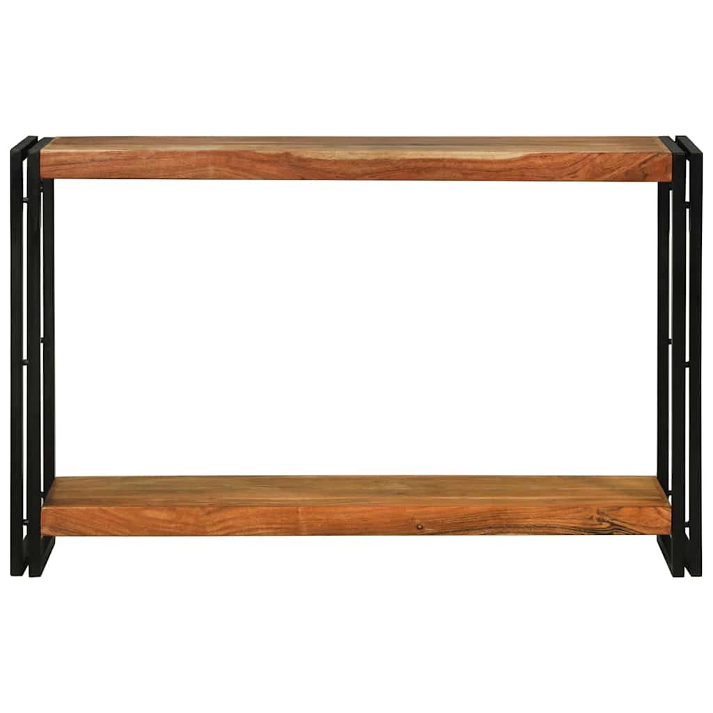 Konsollbord med hylle Brun 120 x 33 x 75 cm heltre akasie