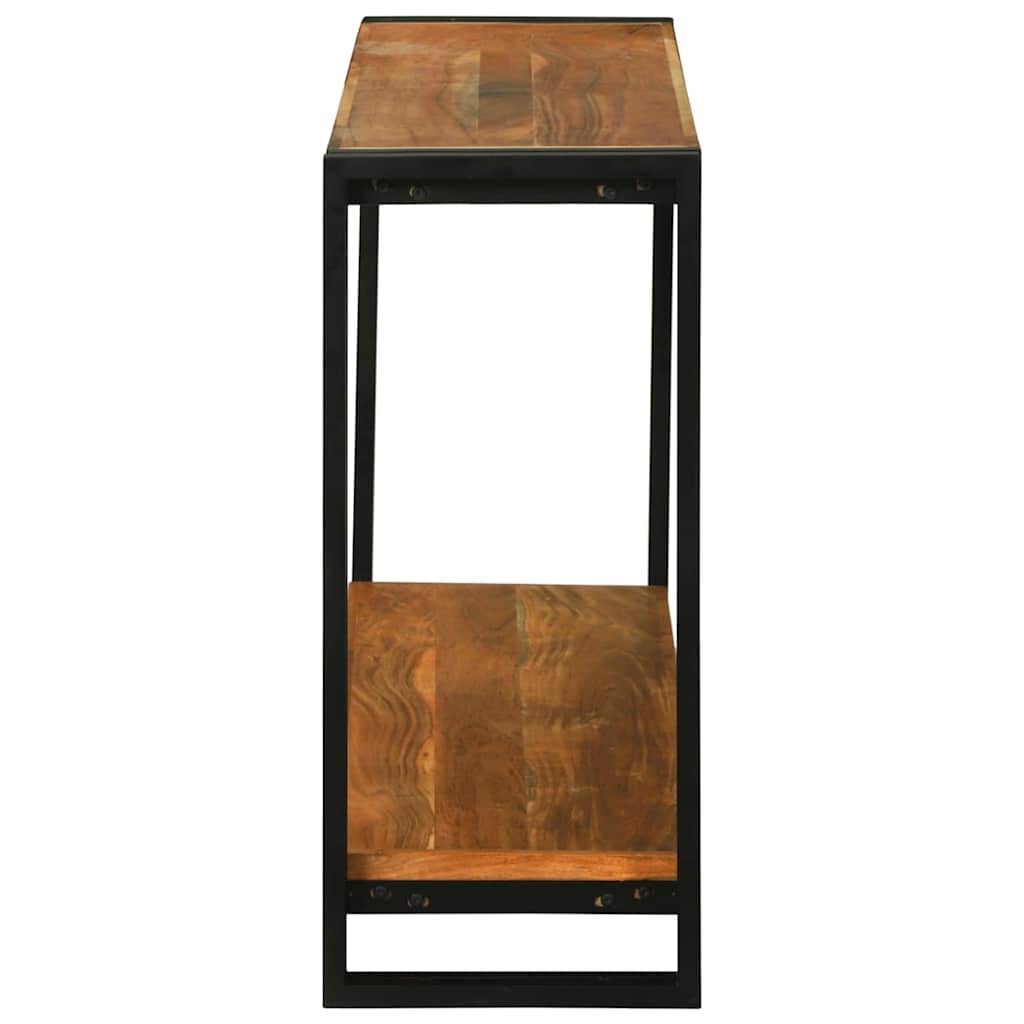 Konsollbord med hylle Brun 120 x 33 x 75 cm heltre akasie